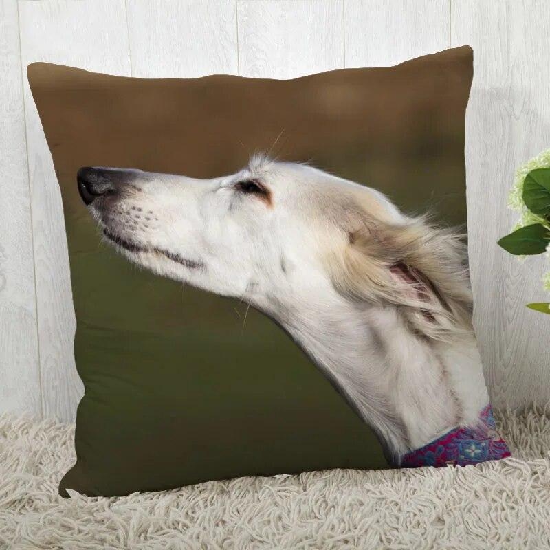 

Изготовленные на заказ наволочки с изображением борзой, украшение для гостиной в доме 60x60cm