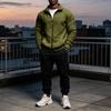 Men's Zip-Up Jacket with Multiple Pockets for Running Fitness Casual Wear