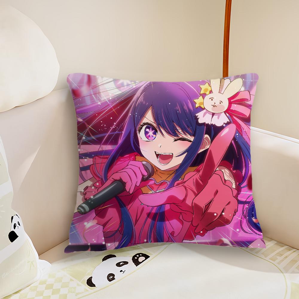 Anime Cute Ai H-Hoshino Pillow Case Living Room Sofa Cushion Cover Suitable For Home Bedroom Room Decoration