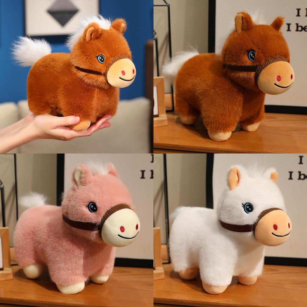 Cute Pony Plush Toy With Soft Short Plush For Kids And Gift Giving