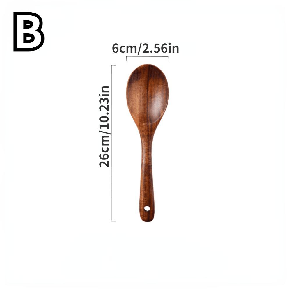 Premium Natural Wood Salad Spoon and Fork Durable Long Handle Mixing Utensils for Home Kitchen Restaurant Use Salad Preparation,