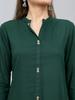 MONTE CARLO Women Regular Fit Green Kurti