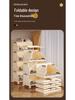 Children's Movable Multi-Layer Bookshelf and Storage Rack