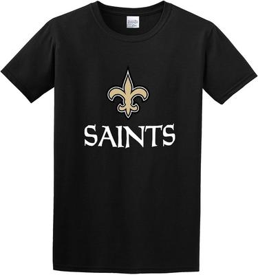 New Orleans American Football Saints Lightweight Men Cotton Blend Shirt T-Shirt Black
