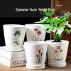 Simple Creative Ceramic Hanging Flower Pot with Tray - Large/Extra Large for Succulents and Green Pothos