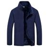 Winter Men's Polar Fleece Plus Velvet Thick Sweater Stand-up Collar Cardigan Cold-proof Warm Fleece Casual Simple Large Size