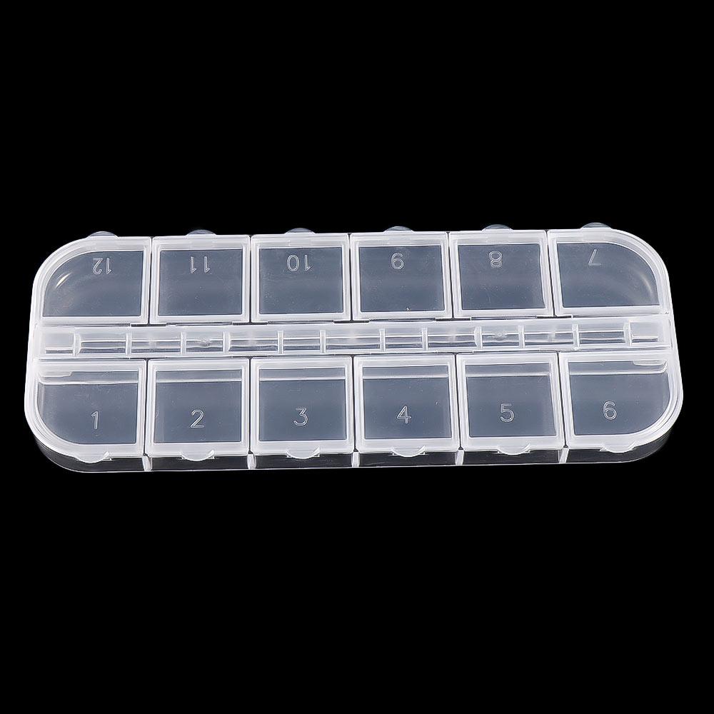 Accessory Nail Art Charms Storage Box Nail Art Rhinestone Storage Box Jewelry Organizer Empty Case