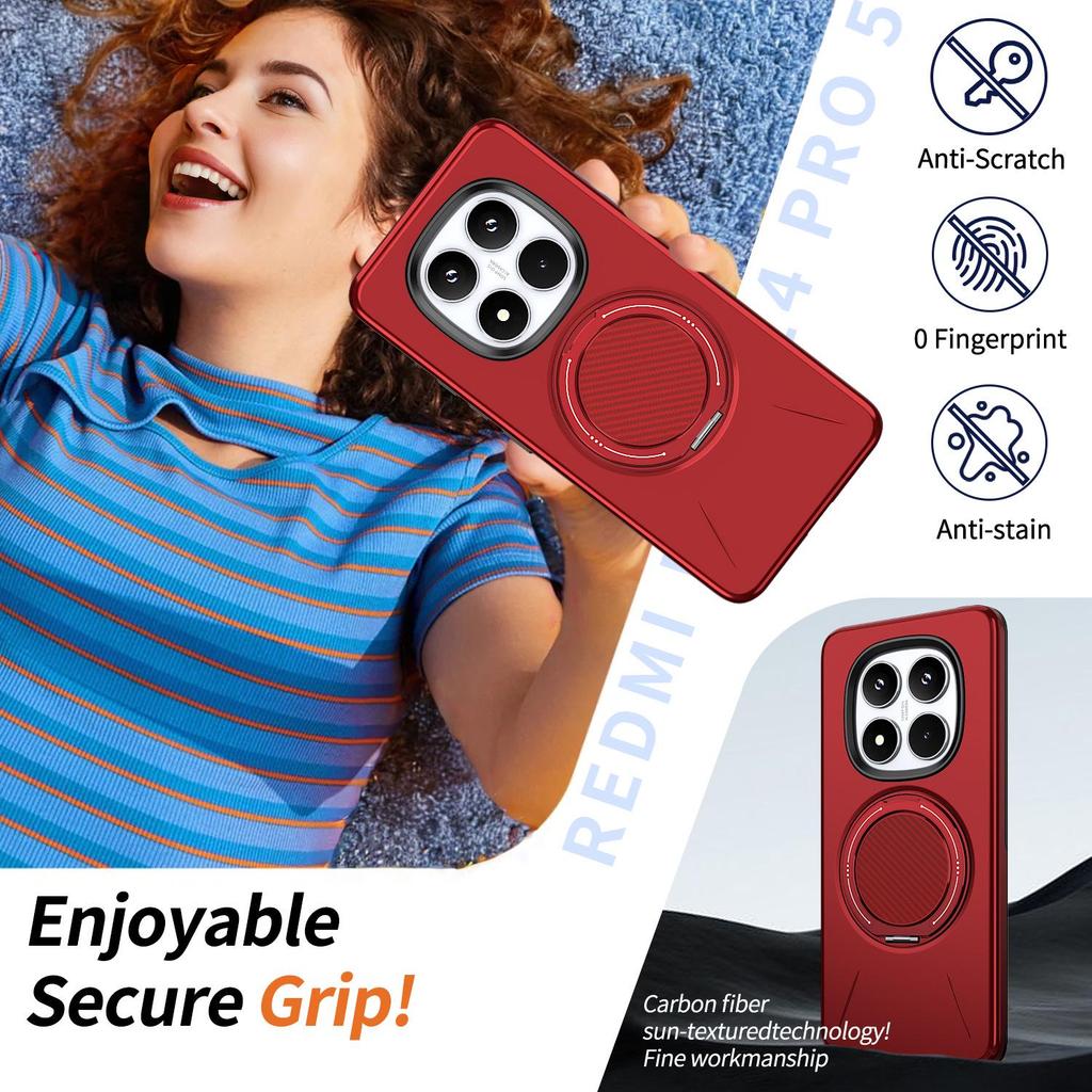 Redmi Note 14 Pro+ 5G Magnetický nárazuvzdorný pouzdro s držákem do auta