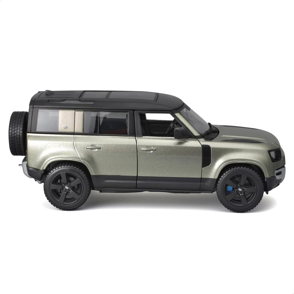 Bburago 1/25 Scale Land Rover 2022 Defender 110 Green / Diecast Model Car, Finished Product, 18-21101 GN