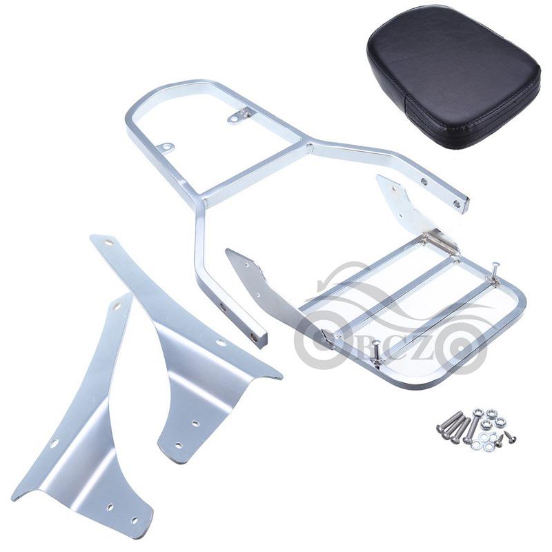 Cruiser Motorcycle Backrest & Rear Luggage Rack for VL800 C50