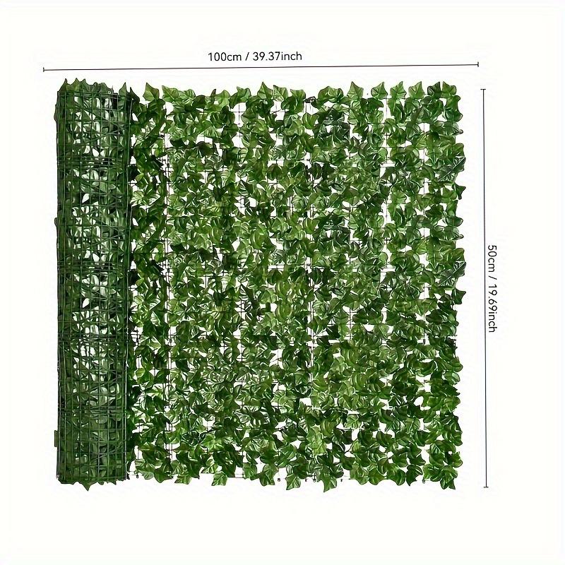 

Искусственный забор из плюща обеспечивает пышную зелень круглый год и не требует ухода.. Он гибкий и простой в использовании, подходит для различных помещений. 39.37in*19.69in