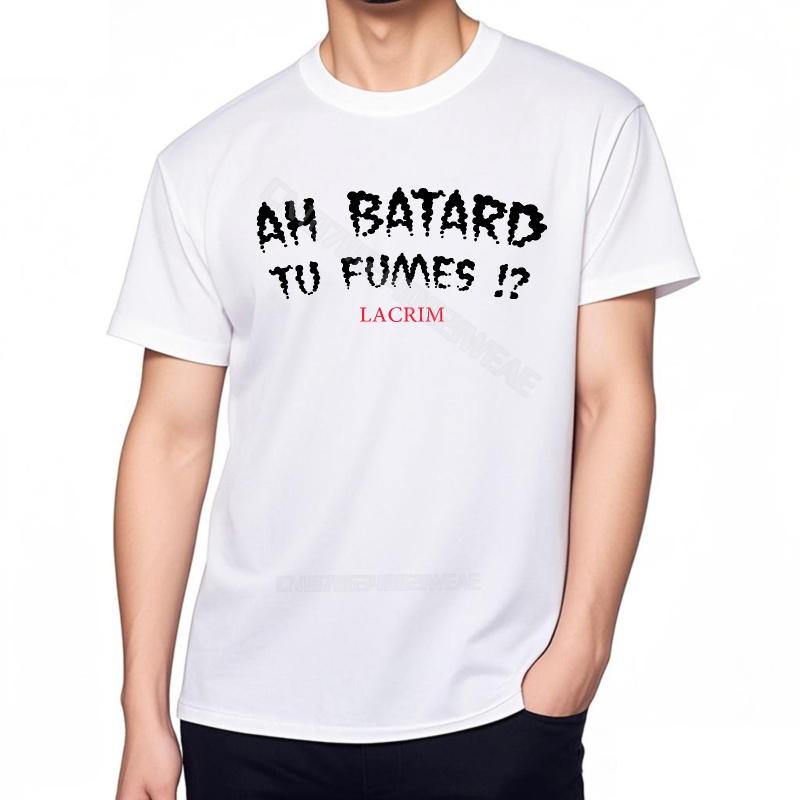 Top Tees Casual Summer Tshirt Streetwear Streetwear Tshirts Ah Bastard Youre Smoking Tear Gas Retro Streetwear Solid Color