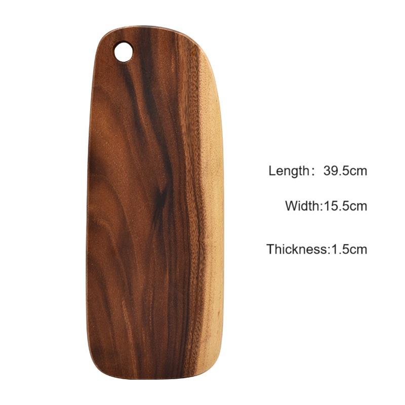 HEMU-Acacia Wood Bread Board, Wood Chopping Board, Western Style, Pizza, Sushi, Cutting Board, Cheese, Steak Tray, Wooden Fruit