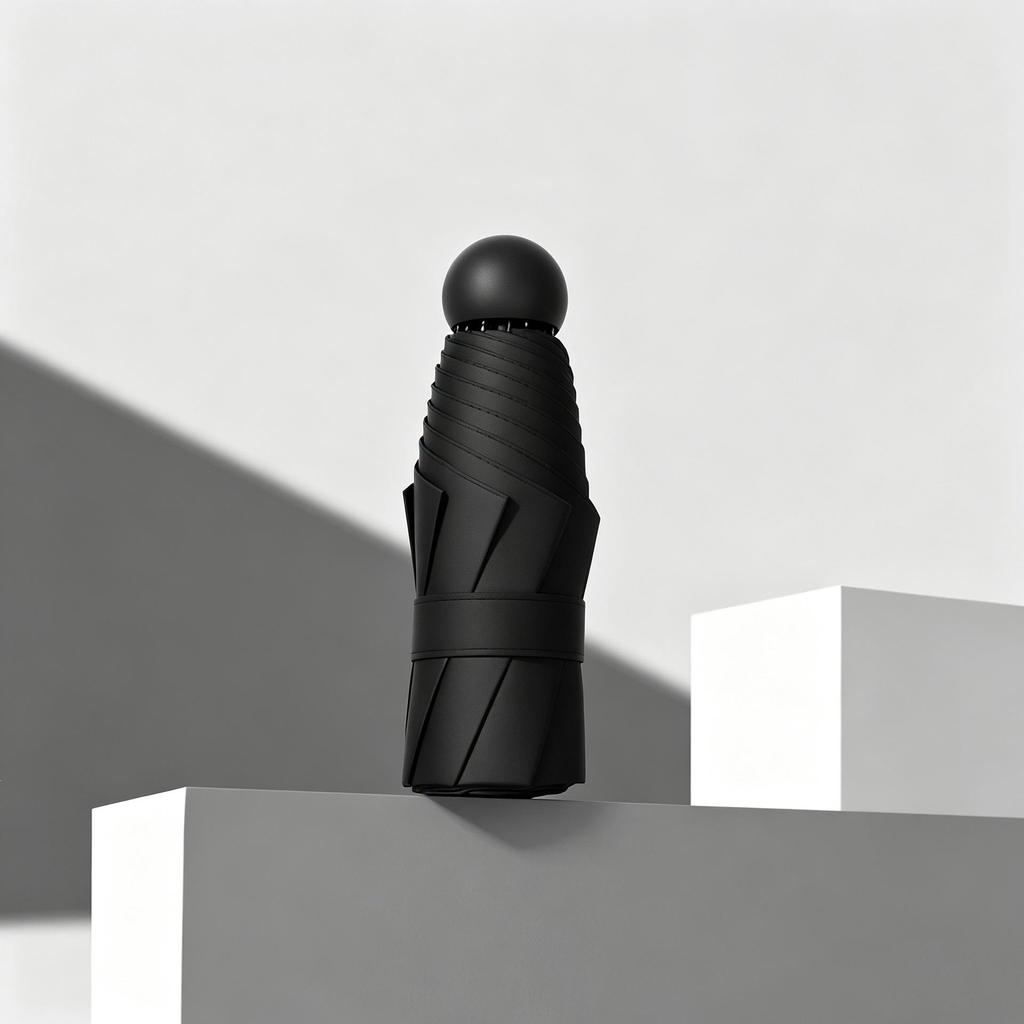 Mini Women's Five-Fold Sun Protection Lightweight Umbrella - Compact Capsule Design