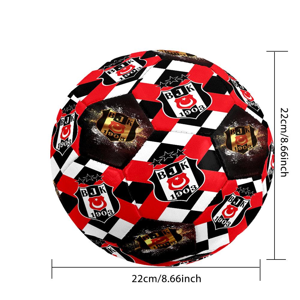 Love Bjk Size 5 Football Machine-Stitched Indoor/Outdoor Universal Football Soccer Accessory Perfect Gift for Friends & Family