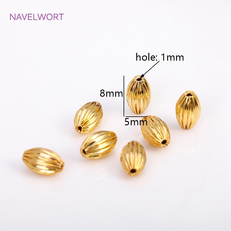 Brass 6mm Frosted Wheel Spacer Beads 18K Gold Plated Round Loose Beads For Jewelry Making DIY Jewelry Making Accessories