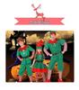 Kids' Christmas Elf Costume - Unisex Parent-Child Green Cosplay Outfit for Holiday Parties