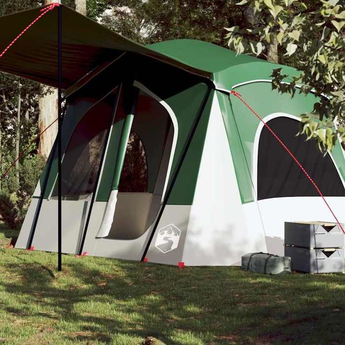 VidaXL 5-Person Green Waterproof Cabin Camping Tent, Tent, Camping Shelter, Garden Shelter, Garden Tent, 94752