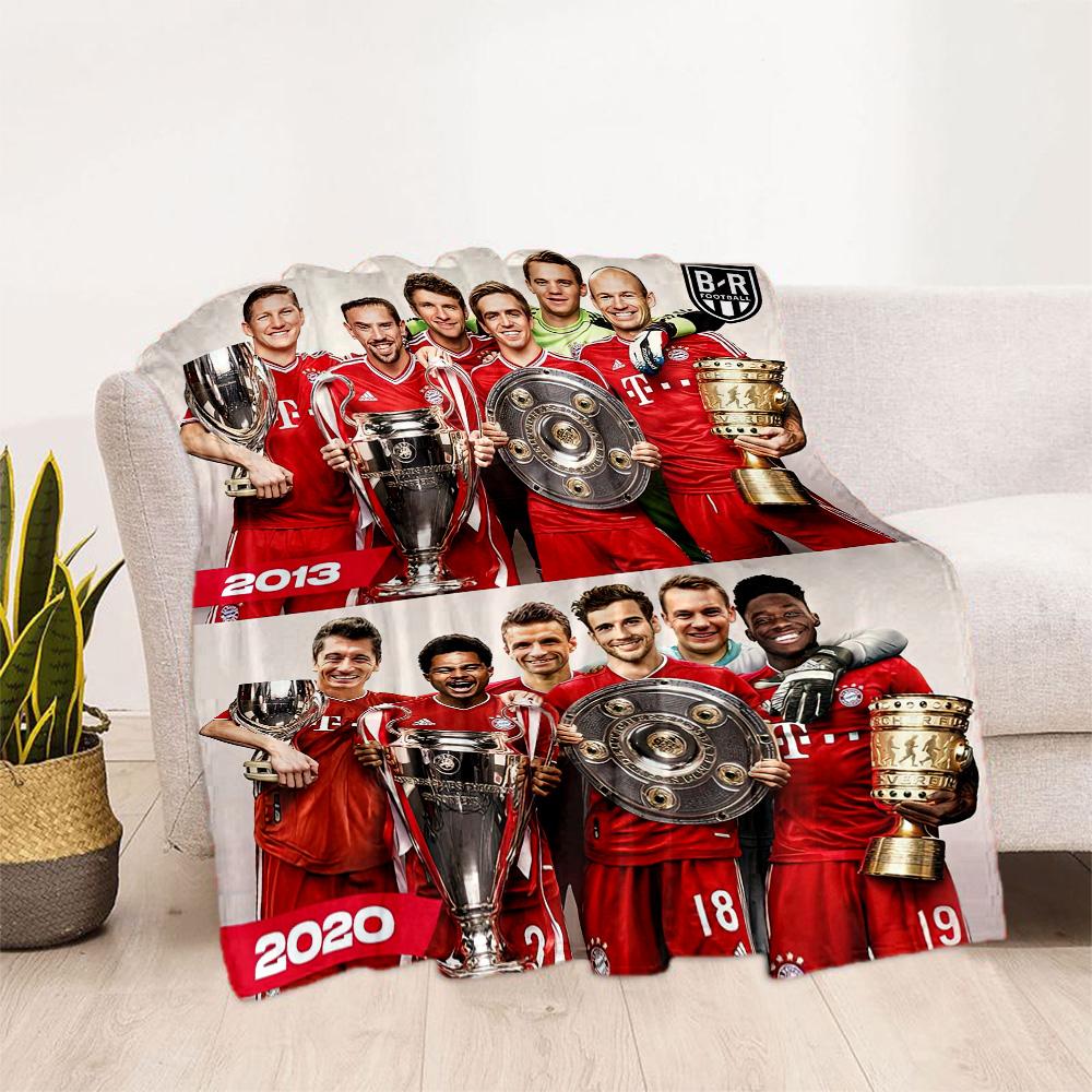 Bayern Munich Blanket Ultra-Soft Suitable for Bed Livingroom Bedding for All Seasons Stylish Decor Gift for Travel Home Birthdays