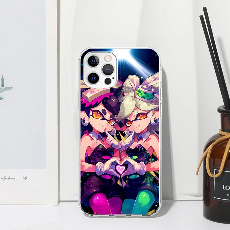 

Game S-Splatoons Phone Case For Iphone 17 Air 16 15 Plus 16E 14 Pro Max 13 Mini 12 11 7 8 SE Fundas Soft Back Cover 17 Air 16 15 iPhone 15 Pro Max