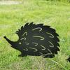 Creative Wrought Iron Hedgehog Family Garden Inserts