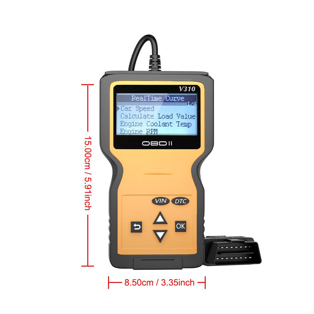 OBDII EOBD Read/Clear Fault Scan Tool V310 OBD2 Code Reader Auto Accessories Car Auto Diagnostic Tool ELM 327 OBD2 Scanner