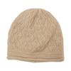 Kangsai Ni Women's 100% Cashmere Cable Knit Beanie - Warm, Fashionable, Versatile Solid Color Hat