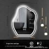 Irregular Shape LED Vanity Mirror: Wall-Mounted, Luminous, Smart Cloud Bedroom Makeup Mirror with Lights