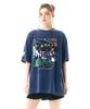 Soipeuyukaen Oversized Loose Fit Pigment Print T-Shirt