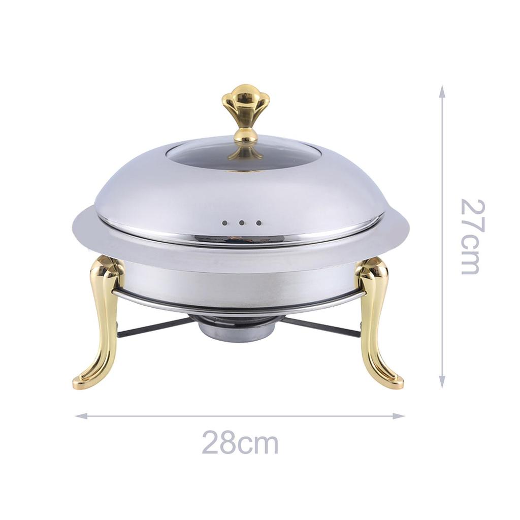 Catering Warmer Set Removable Anti Scald Stainless Steel Chafing Dish Buffet Set for Baking Commercial Hotel Backpacking Trips