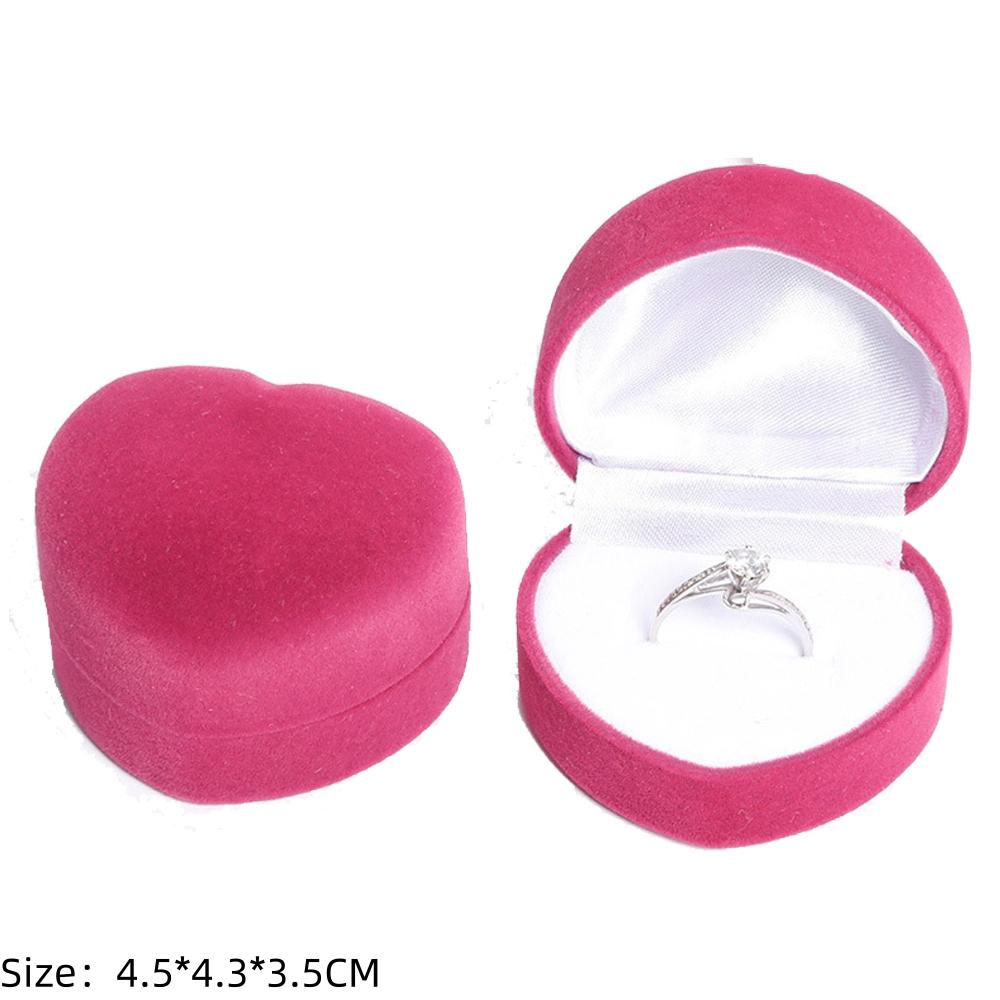 Square Engagement Velvet Earring Ring Packaging Box Jewelry Organizer Valentine Day Gift Case Ring Display Storage Wholesale