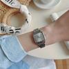 New Fashion Square Dial Ladies' Quartz Watch with Steel Band – Versatile and High-End