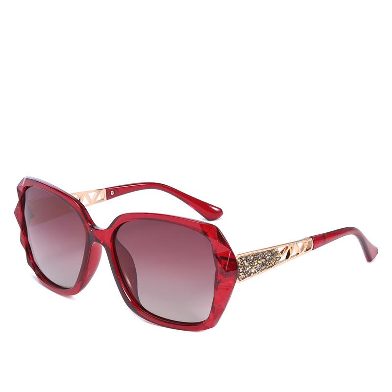 Sunglasses For Women With Big Face And Thin Sunglasses For Women With Trendy Round Face, The Same Anti-Ultraviolet Polarized Glasses.