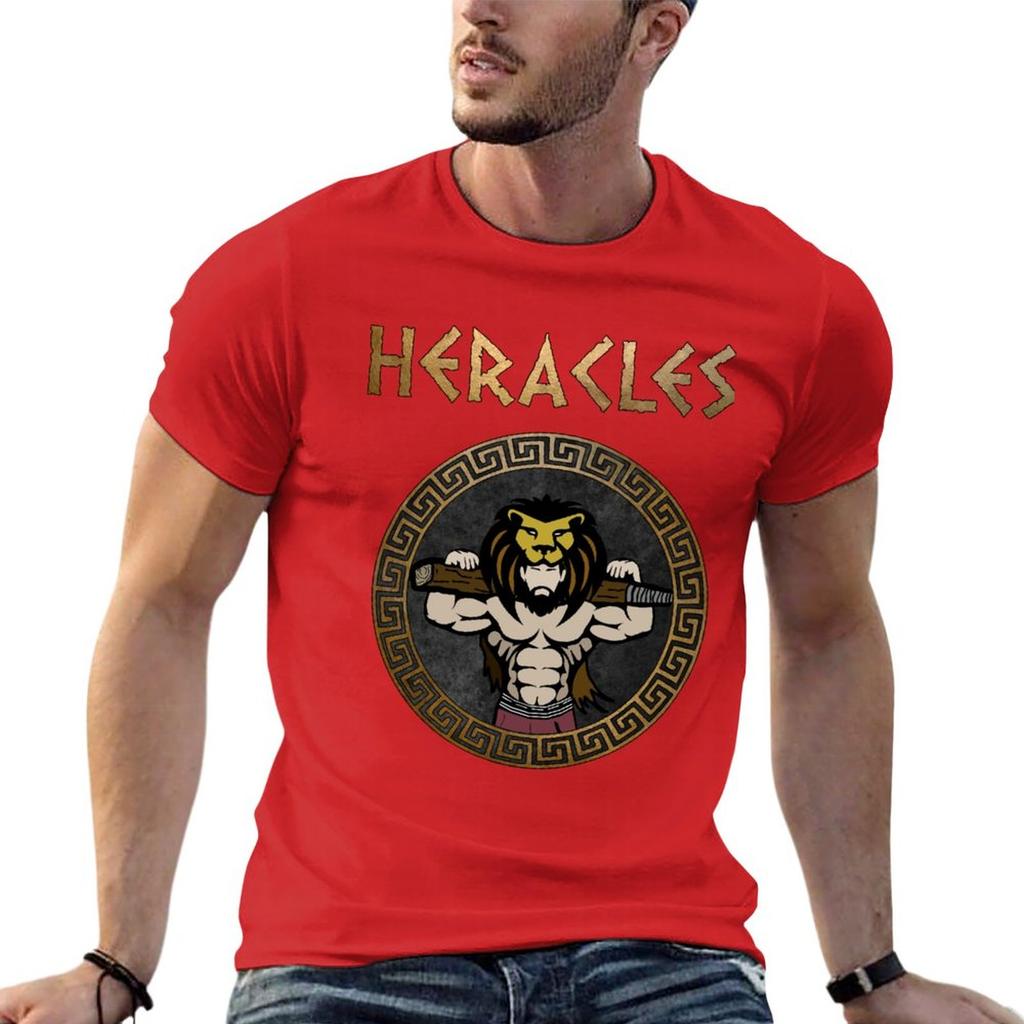 New Heracles Ancient Greek God and Hero Son of Zeus T-Shirt korean fashion plus size tops black t-shirts for men