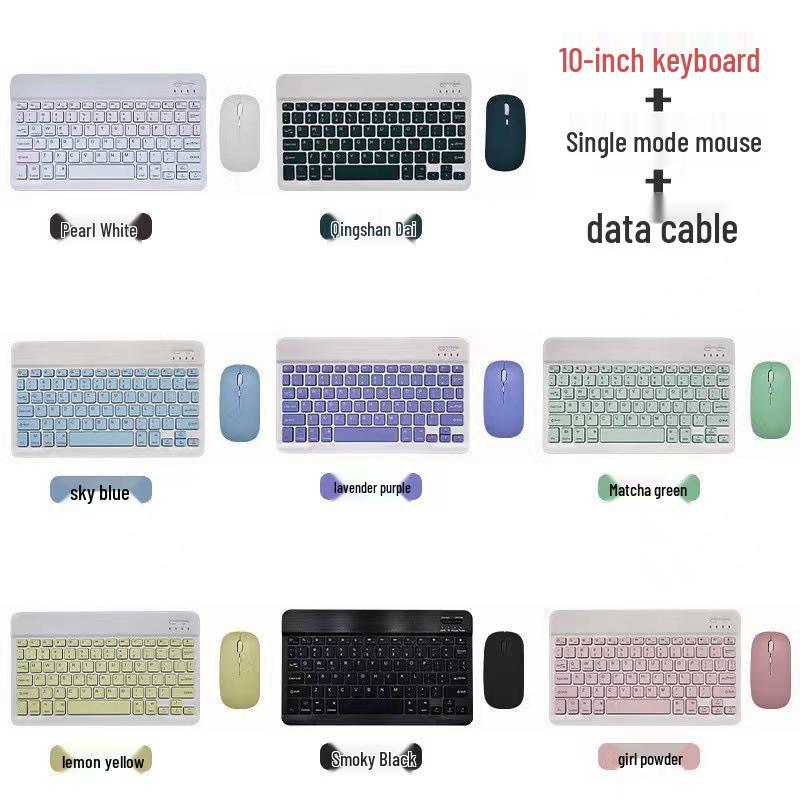 Universal Wireless Silent Bluetooth Keyboard & Mouse Set for iPad, Tablets, and Mobile Phones