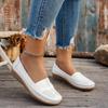 Women Loafers Casual Shoes 2026 New Fashion Breathable PU Leather Shoes for Women Sewing Flats Female Footwear Zapatos De Mujer