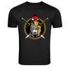 Spartan Wolf Warrior Crest Mascot Graphic T-Shirt