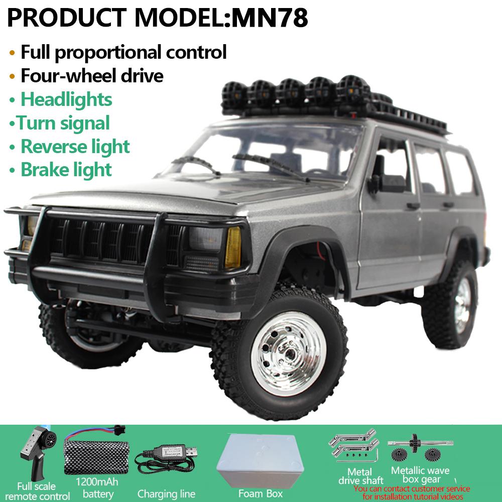 AAYD1 MN78 1:12 RC Car MN Model RTR Version RC Car 4WD 280 Motor Professional Off-Road RC 2.4G Remote Control Car For Boys Gifts
