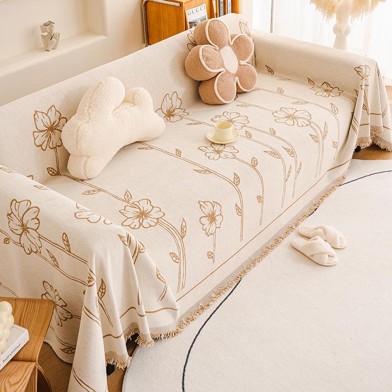 Four Seasons Universal Sofa Cushion Chenille Universal Sofa Cover Towel Full Covered Cover Anti-Scratching Cushion