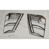 2006-2013 Suzuki Grand Vitara ABS Rear Tail Light Lamp Cover Trim For | 2PCS | Chrome | Tailgate | Door Handle