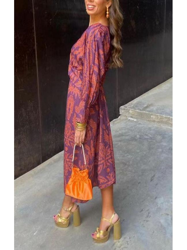Autumn  Print Women's Dress