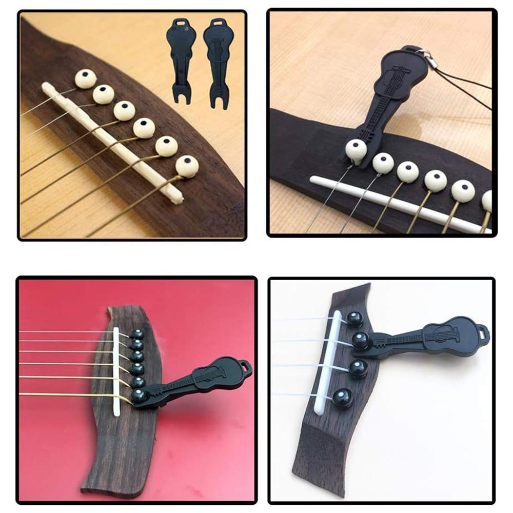 6pcs/lot 6 String Guitar Bridge Pins Plastic Bridge Pins Stringed Instruments Folk Acoustic Classic Guitar Accessories