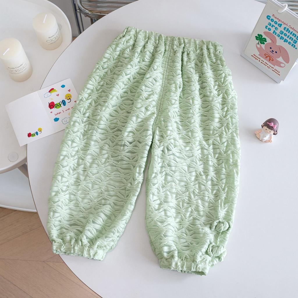 Lantern Pants Pure Cotton Baby Girl Children's Summer New Style Girls' Pants Mosquito Proof Casual Pants