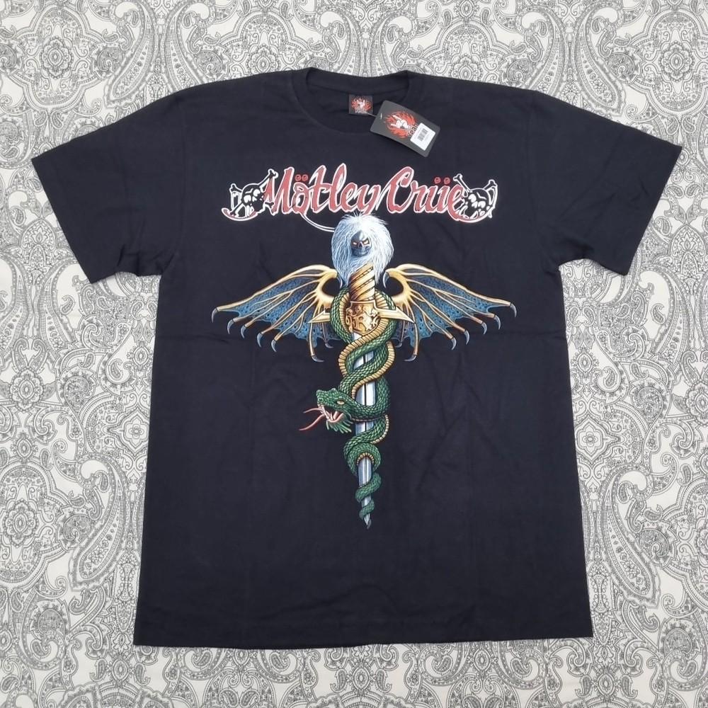 

Футболка Motley Crue Футболка группы Графический принт Новая гастроль Dr Feelgood L