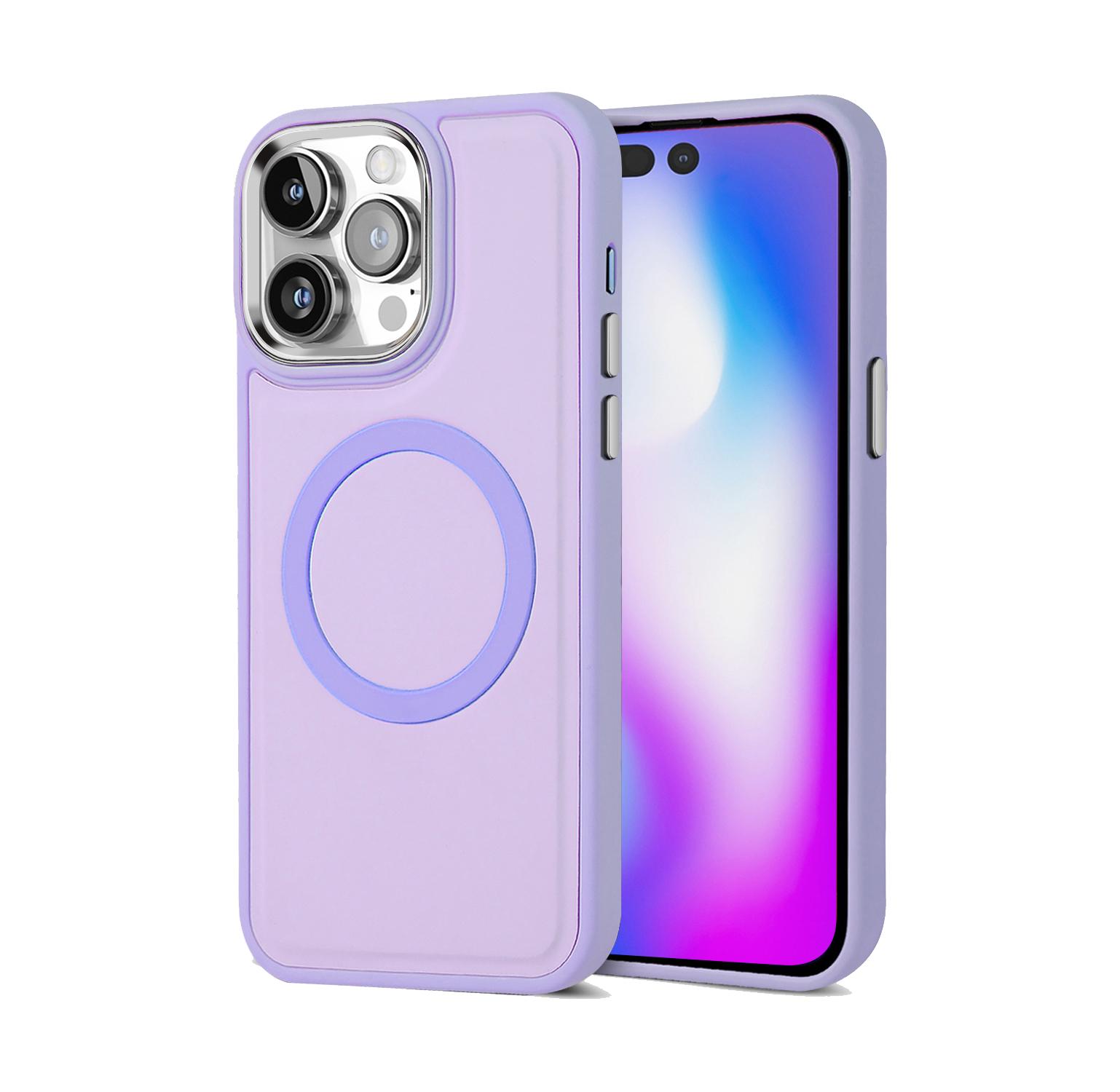 

2 в 1 съемный кожаный чехол для карт Solt Walet для iPhone 16 15 Plus14 13 12 11 Pro Max для беспроводной зарядки Magsafe iPhone 16 Plus фиолетовый