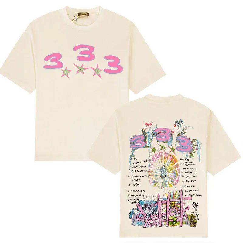 Skate Drain Gang Album Graphics Print T Shirt Swedish Bladee 333 Harajuku Tshirts Casual Cotton Tshirt Hip Hop Y2K Clothes