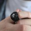 Retro Titanium Army Personalized Finger Ring