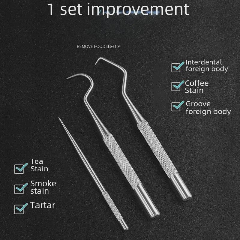 Portable 304 Stainless Steel Toothpick & Dental Floss Set for Oral Care