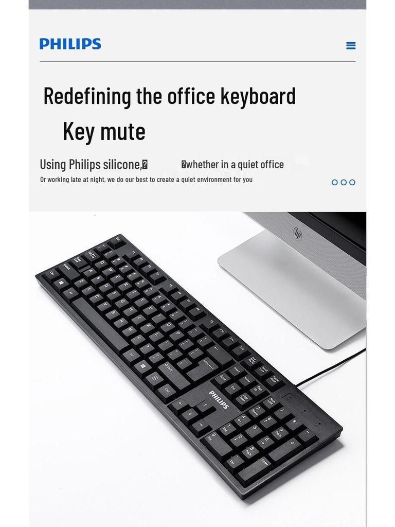 SPK6234 USB Wired Keyboard for Home and Office