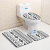 Toilet Floor Mat Three-Piece Bathroom 3-Piece Carpet Doormat Mat